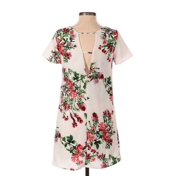 WHITE FLORAL PRINT DRESS - Picture 2 of 4